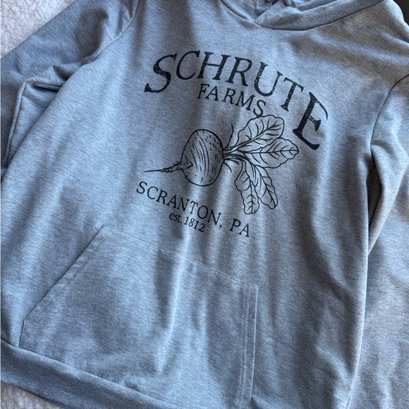 Schrute Farms Gray Hoodie - The Office - Picture 2 of 2